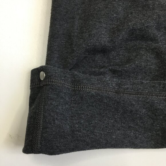 LULULEMON Athletica Gray Charcoal Adjustable Hem Wide Leg Pull On Crop Pant - Picture 7 of 11